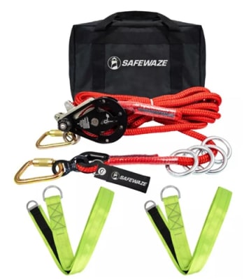 SafeWaze 60 Ft Horizontal Lifeline, 4 Person 019-8013
