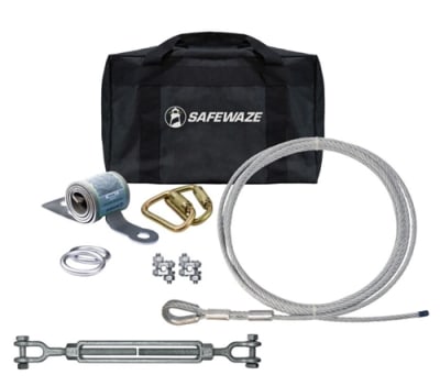 SafeWaze 100 Ft Horizontal Lifeline, 2-Person 019-8019