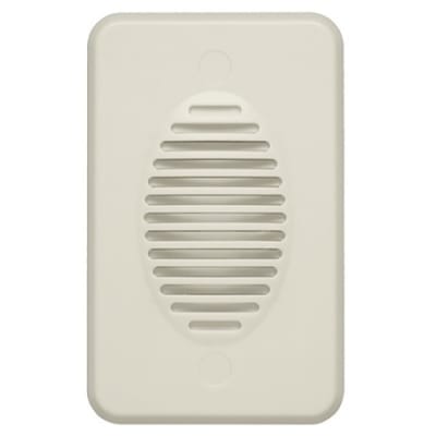 PRO 0E-1GANGCHIM Single Gang, Flush Mount Chime with Volume Control and Single, Dual and Fading Tones, White
