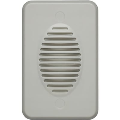 PRO 0E-1GANGSIRN Single Gang Siren, Single Tone; 105 dB Indoor/Outdoor Flush Mount, White
