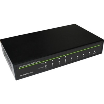 UltraTech 0E-8P4POEGIG 8-Port Fast Ethernet Gigabit PoE Switch (4-Port PoE 4 Port Uplink)