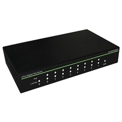 UltraTech 0E-9P8POEGB2 10-Port Gigabit PoE Switch, 8-Port PoE, 2-Port Uplink