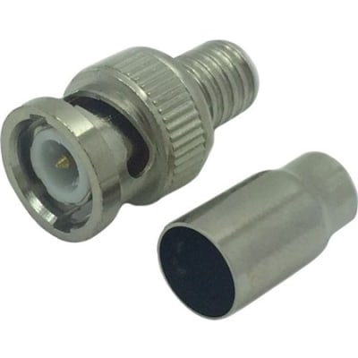 PRO 0E-BNC2UTP 18-22 AWG Wire Male BNC Crimp RG59, 6 PVC, 10-Pack