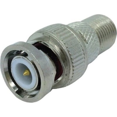 PRO 0E-BNCM2FFTP BNC Plug to F Jack Adapter, 10-Pack