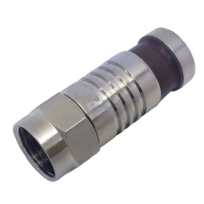 PRO 0E-FC6TP F Plug Compression RG6 PVC 50 Ohms, 10-Pack