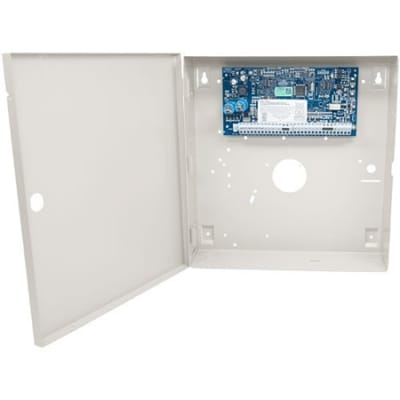 DSC HS2032 PowerSeries Neo 32-Zone Alarm Control Panel with CP01 Software in Large Cabinet, No Keypad