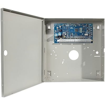 DSC HS2128 PowerSeries Neo Security Control Panel with CP01 Software in PC4050C Cabinet, No Keypad