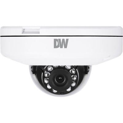 Digital Watchdog DWC-MF5WI4TWDMP MEGApix 4MP Ultra-Low-Profile IR Vandal Dome IP Camera with DMP Integration, 4mm Fixed Lens, White