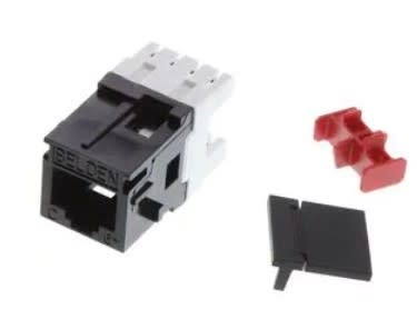 Belden AX101066 CAT6+ Modular Jack, RJ45, MDVO Style, Black