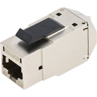 Belden RVAMJKSME-S1 REVConnect 10GX STP Modular Jack, Metal, T568 A/B, Single Pack