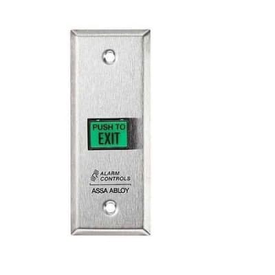 Alarm Controls TS-9T 5/8 x 7/8 in. Green Illuminated Rectangular Pushbutton