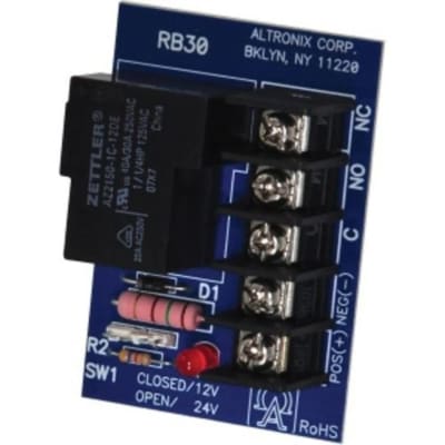 Altronix RB30 Relay Module, 12/24VDC, SPDT Contact @ 30A - 28VDC/120VAC/277VAC