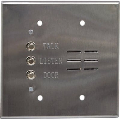 Alpha IS427C VIP Series 4-Wire-2 Gang Apartment Intercom Station, Stainless Steel