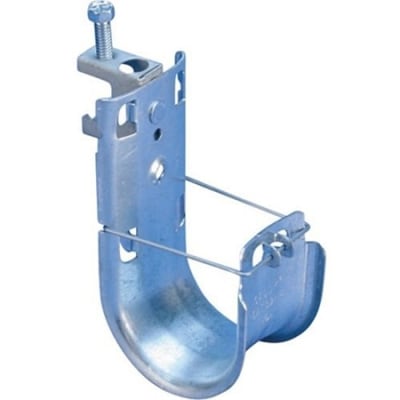 nVent CADDY CAT32HPBC Cat HP J-Hook with BC Beam Clamp, 2" Diameter, 1/2" Max Flange