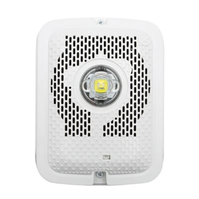 System Sensor SPSWKLED-CLR-ALERT Outdoor LED Speaker Strobe Wall, Alert, White