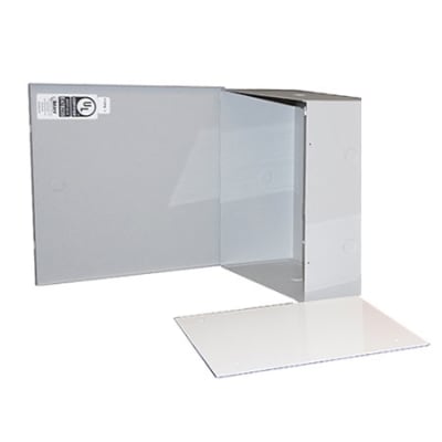 Mier BW-310BPGUL Indoor Electrical Enclosure with Internal Removable Back Panel, 12"W x 12"H x 5.5"D, Metal