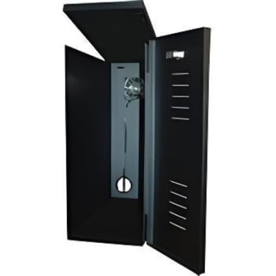 Mier BW-240 Indoor Fan-Ventilated NVR / DVR / CPU Lockbox, 8 x 20 x 20", Black