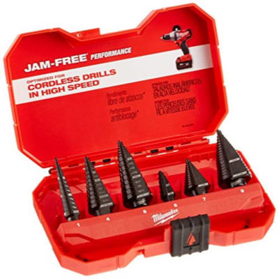 Milwaukee 48-89-9224 Step Bit 6-Piece Set (#1, #4, #6, #7, #8, #9)