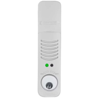 Camden CX-DA800W-KD Battery Powered Door Alarm Weatherized, Keyed Different, Grey