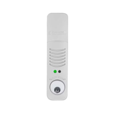 Camden CX-DA810W-KD Battery Door Prop Alarm Weatherized, Keyed Different, Grey