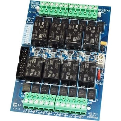 Keyscan OCB8 Form-C 8 Relay Output Control Board, Auxiliary Service Expansion