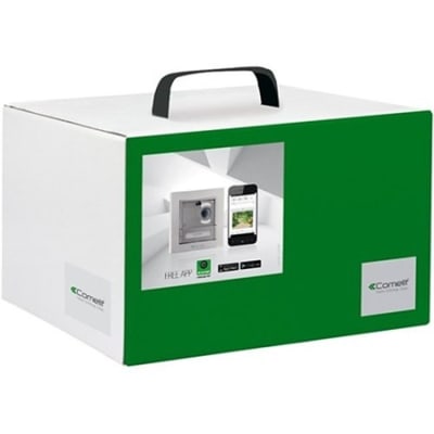 Comelit 8513HD IKall HD Single Family Kit and Master Gateway, VIP, 3-Piece, Includes External Unit for VIP, Power Supply Unit, and Master Gateway