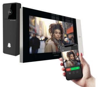 Comelit KVV8501 Compact IP Video Intercom Kit with Mono Visto Entry Unit and 7" Wi-Fi Monitor