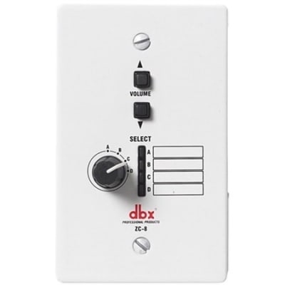 DBX ZC-8 Remote Wall-Plate Mounting Volume and Source Controller for dbx ZonePro