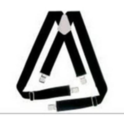 Dottie 5122 Black Padded Suspenders - 2" Strap