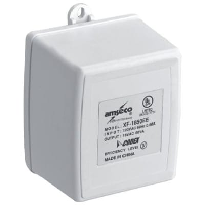 Radionix TR1850 Plug-in Transformer, 18VAC, 50VA