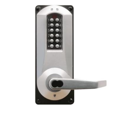 DormaKaba E5086BWL-626-41 E-Plex 5086 Entry/Egress Back to Back Mortise Lock, Less Core, Satin Chrome