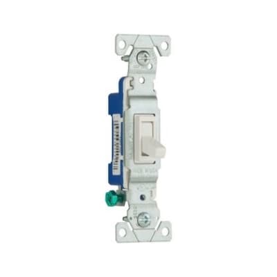 Eaton Arrow Hart 1301-7W Switch Toggle SP 15A 120V Grd WH
