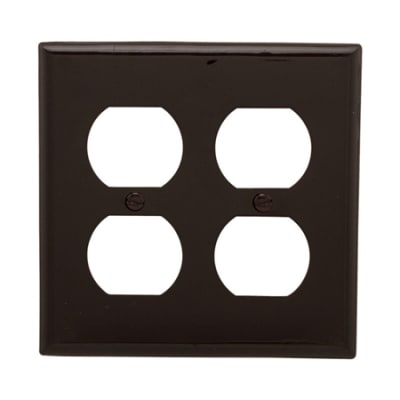 5150bbox wallplate 2g duplex recp nylon std br