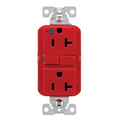 trgfh20rd tr hg gfci receptacle 20a 125v red slim