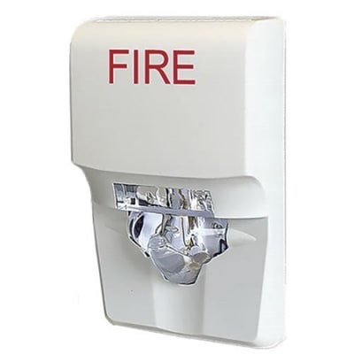 Kidde EG1VWF Genesis EG1 Series LED Strobe, Selectable Candela, White, "FIRE" Marking, Red (EG1F-VM Replacement)