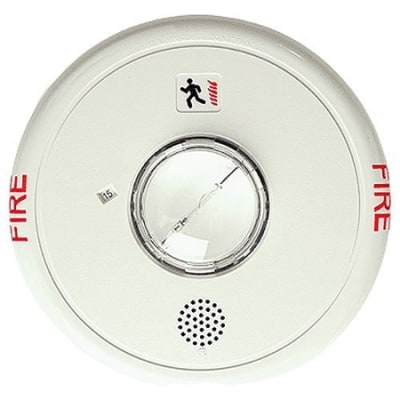 Kidde EGCF-HDVMH Genesis Ceiling Wall Horn-Strobe, Selectable High Candela, "FIRE" Marking, White
