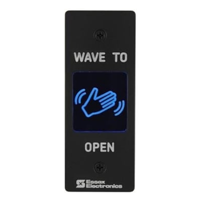 Essex HEW-1B Hand-E-Wave Narrow Touchless Door Activation Switch, Black