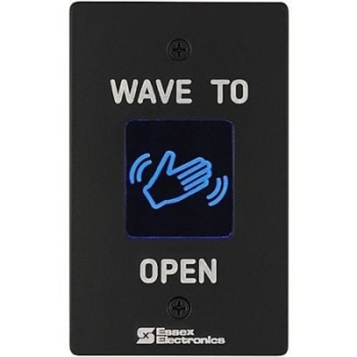 Essex HEW-2B Single Gang "Wave To Open" Touchless Switch, Black Faceplate