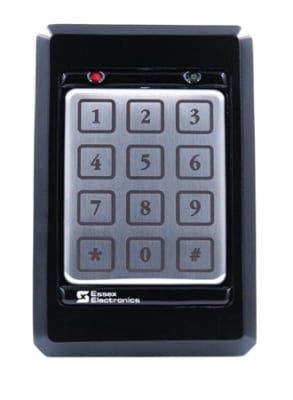 Essex K1-34K K1 Series 12-Pad 3x4 Keypad Access Controller, Black Bezel