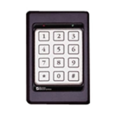 Essex KTP-103-KN KTP Series Single Gang 26-Bit Wiegand 12-Pad 3x4 Keypad Reader, Black Bezel