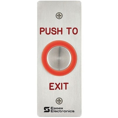 Essex PEB-1S PEB Series Narrow Piezoelectric "Push to Exit" Switch, Stainless Steel Faceplate