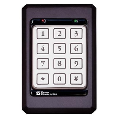Essex SKE-34K 12-Pad 3x4 Keyless Keypad Access Device, Black Bezel