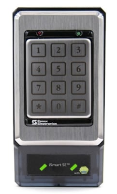 Essex ISH-34-SN iSMART SE Reader, HID iCLASS SE with K1 Series Keypad, Stainless-Steel Bezel