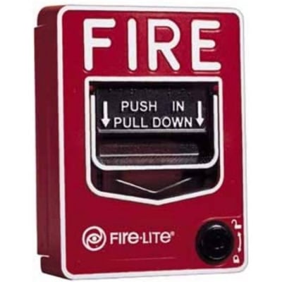 Fire-Lite BG-12LAOB Dual-Action Manual Pull Station with Key Lock