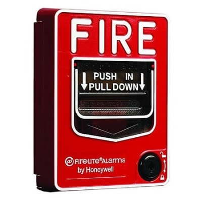 Fire-Lite BG-12S Single-Action Pull Station with Pigtail Connections