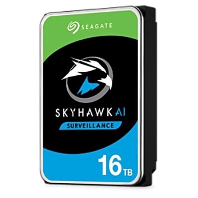 Seagate ST16000VE004 SkyHawk Hard Drive, 3.5" Internal, 512MB Cache, 16TB