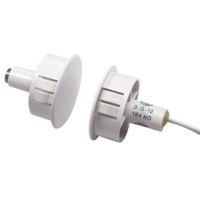 GRI 194-12WG 1" Steel Door Recessed Switch Set, Wide Gap, 5W, 175VDC, 0.25 Amp, Open/Closed SPDT, C, Brown