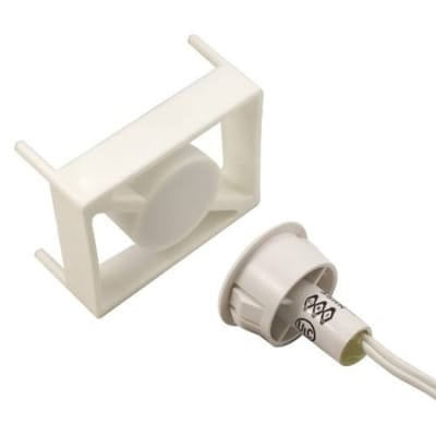 GRI 195MC-12-W 3/4" Diameter Recessed Switch Set, Wide Gap, DPDT, White