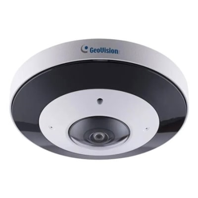 GeoVision GU-GFER12800 AI 12MP H.265 Super Low Lux IR Fisheye Rugged IP Camera, 1.65mm Fixed Lens