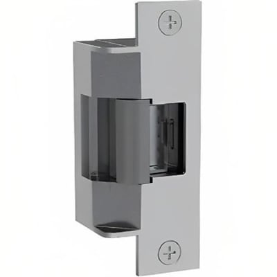 HES 7501-630 7501 Series Grade 1, Fire-Rated Universal Electric Strike with Faceplate for Cylindrical Locksets, Satin Stainless